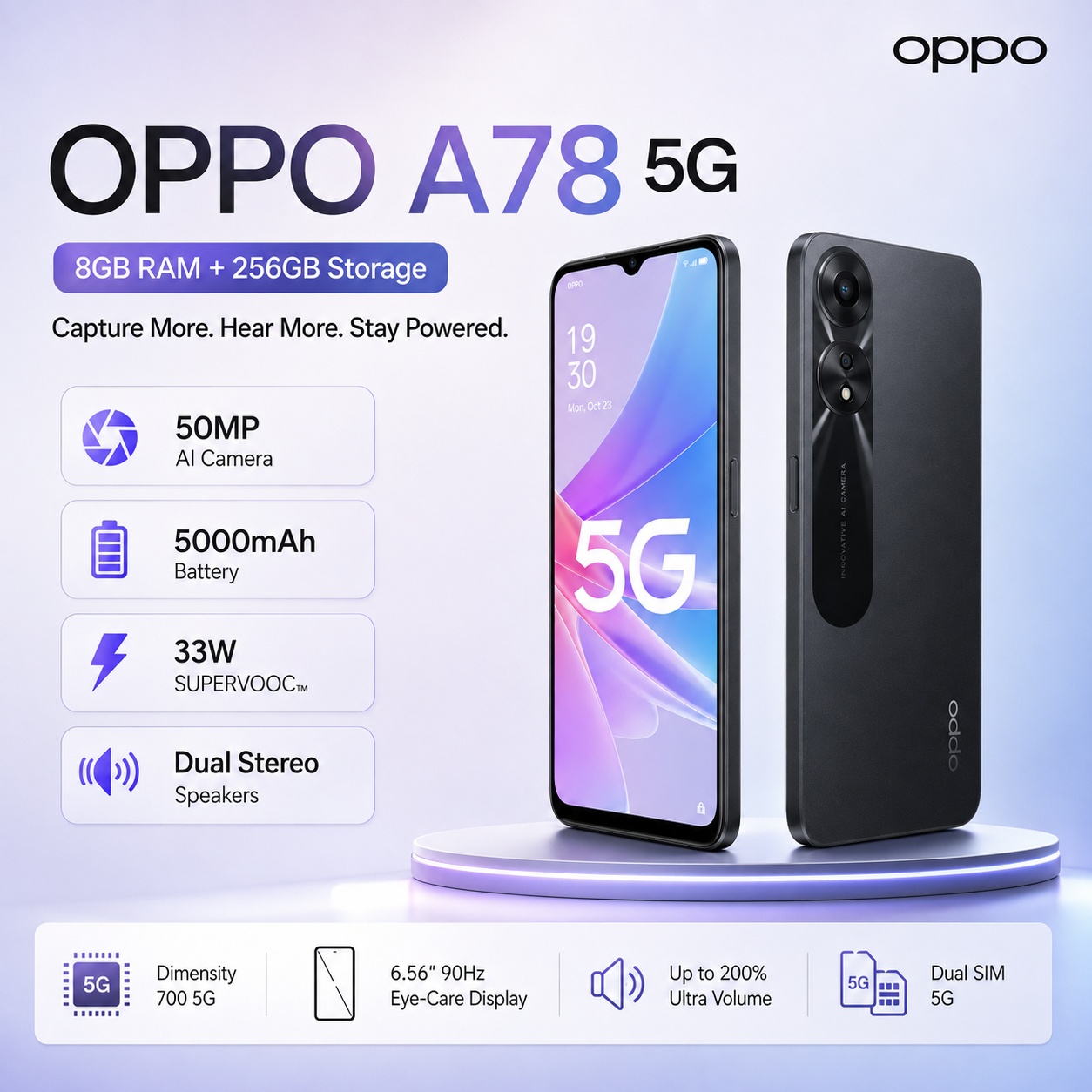 Oppo A78 - Nuevo Teléfono Inteligente OPPO A78 5G