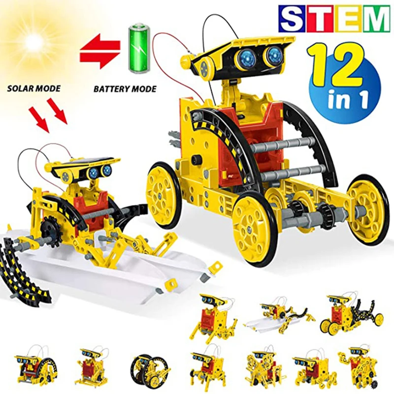 Electronics Gadgets For Kids - Experimento científico 12 en 1, Robot