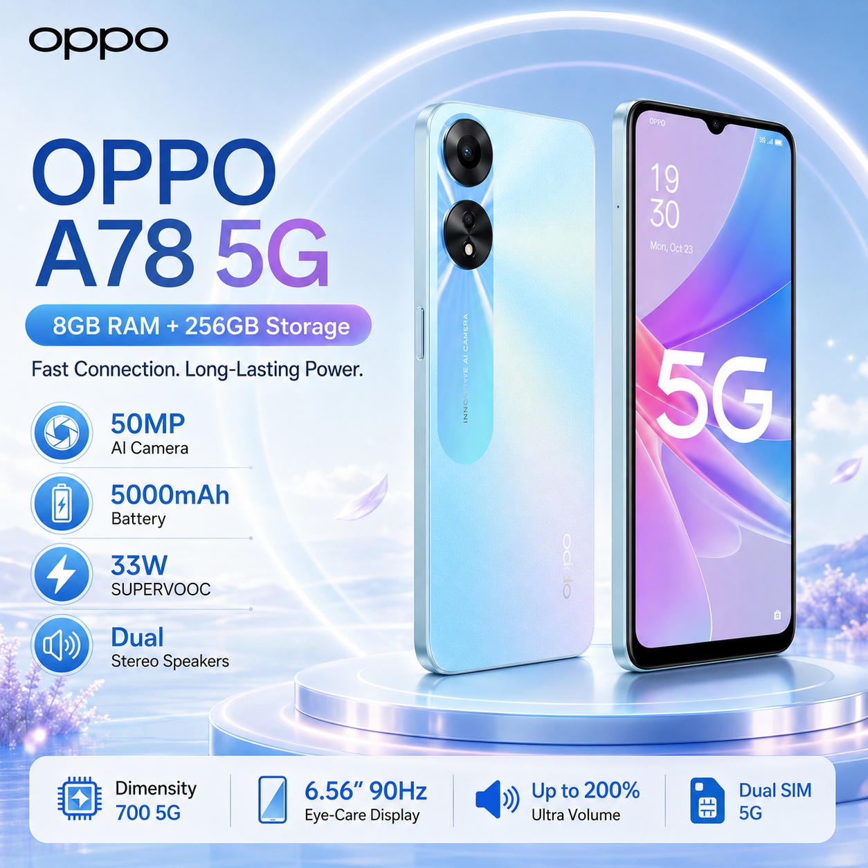 Oppo A78 - Nuevo Teléfono OPPO A78 5G 2026,