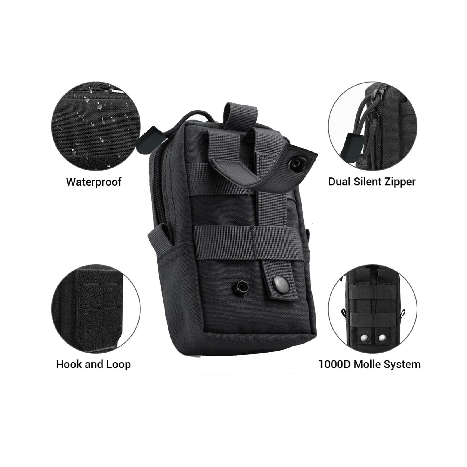 Bolsa táctica Molle, riñonera  - Mobile Electronics Gadgets reseña y precio