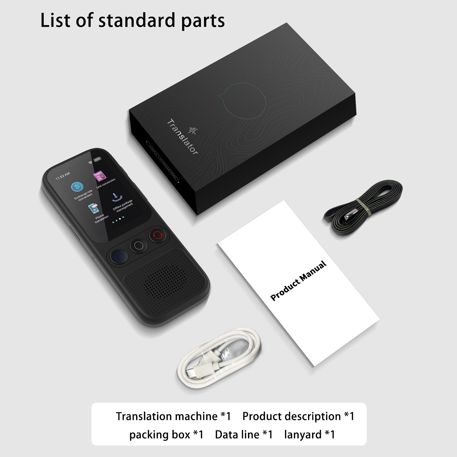Dispositivo traductor AI de id - Portable Translator Device reseña y precio